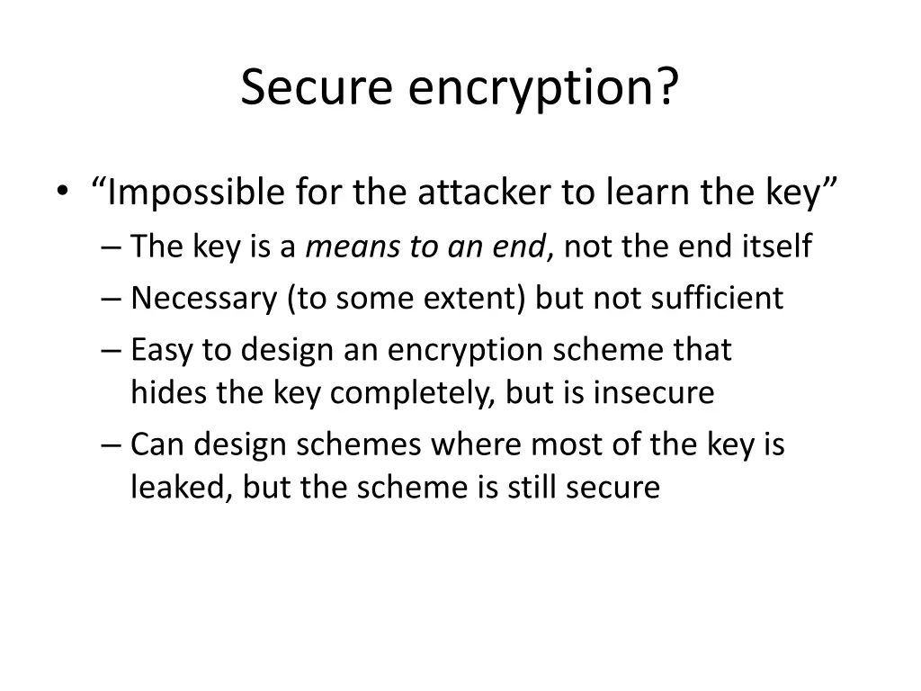 secure encryption