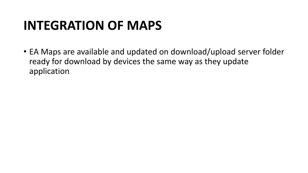 integration of maps