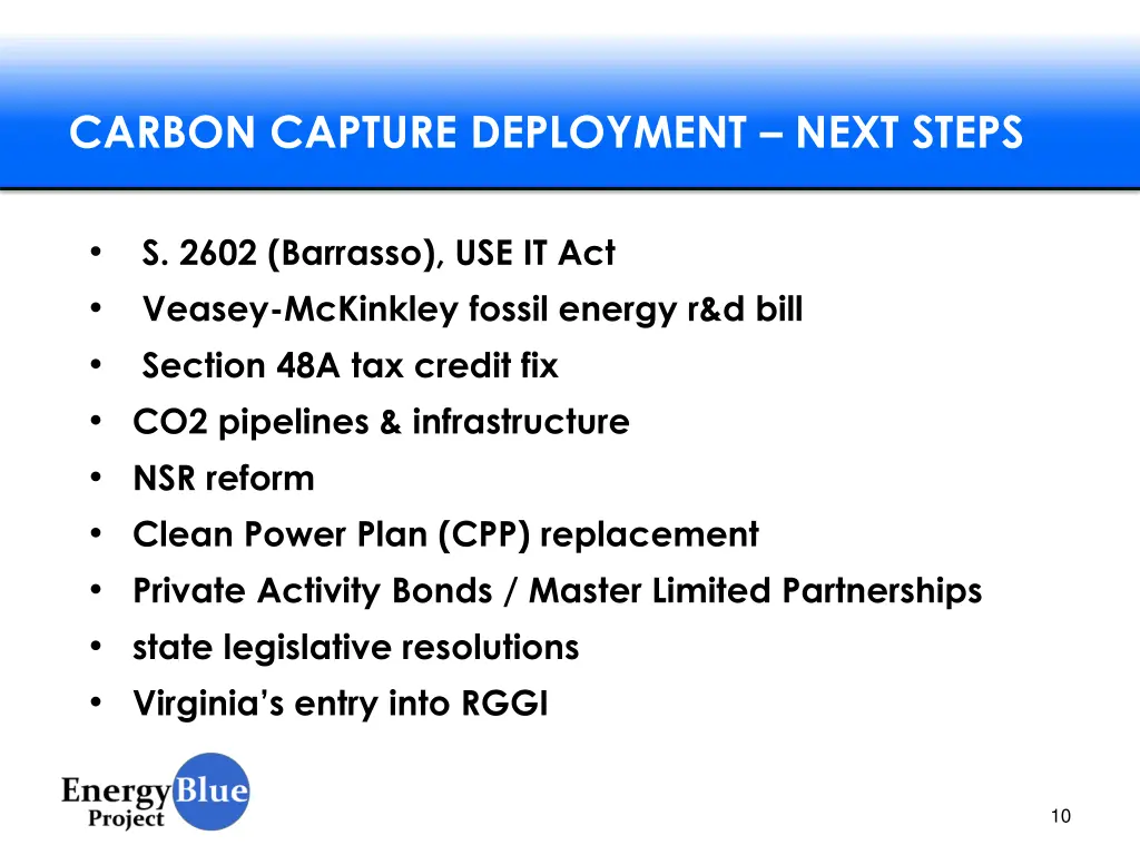 carbon capture deployment next steps