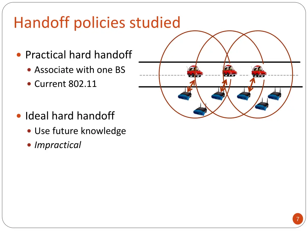 handoff policies studied