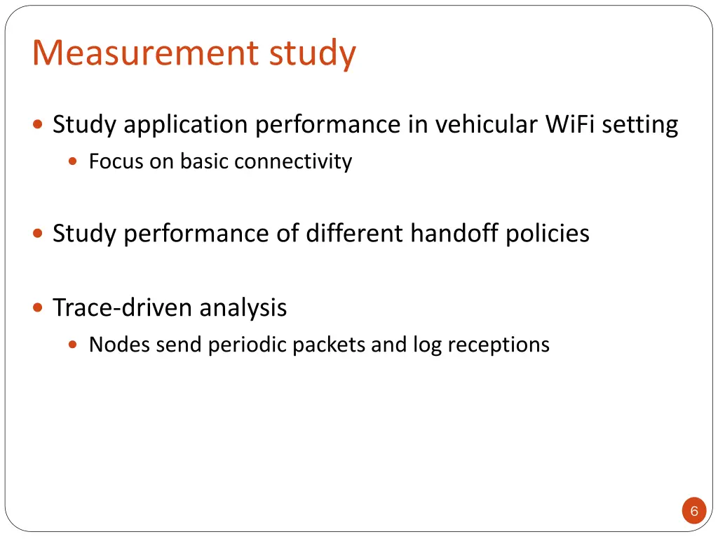 measurement study