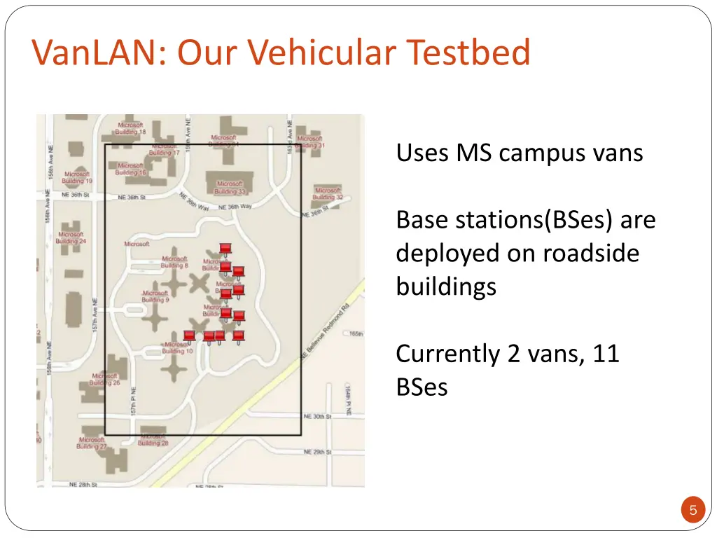 vanlan our vehicular testbed