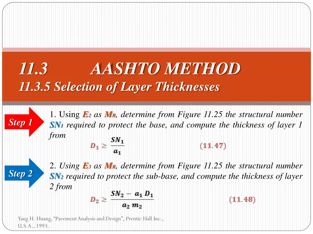 11 3 aashto method 11 3 5 selection of layer 3