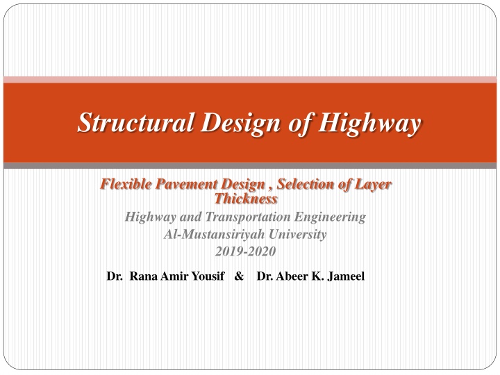 structural design of highway