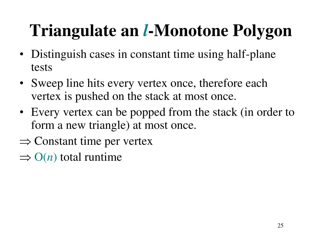 triangulate an l monotone polygon 3