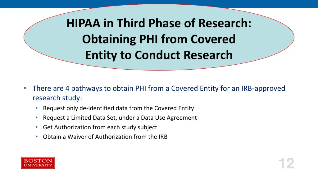 hipaa in third phase of research obtaining