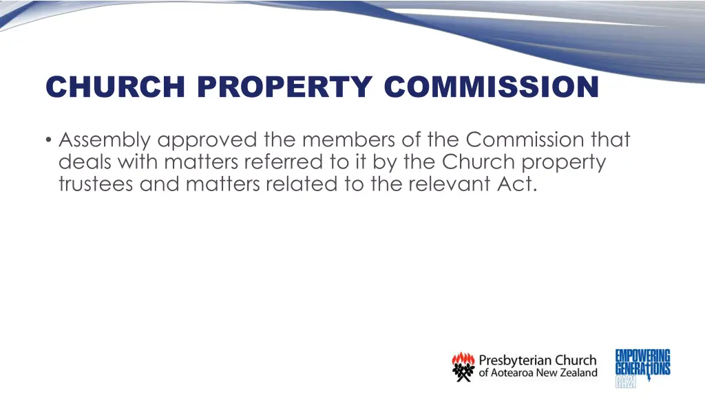 church property commission