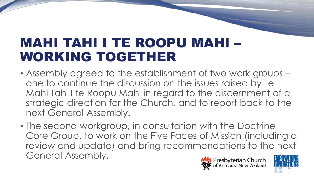 mahi tahi i te roopu mahi working together