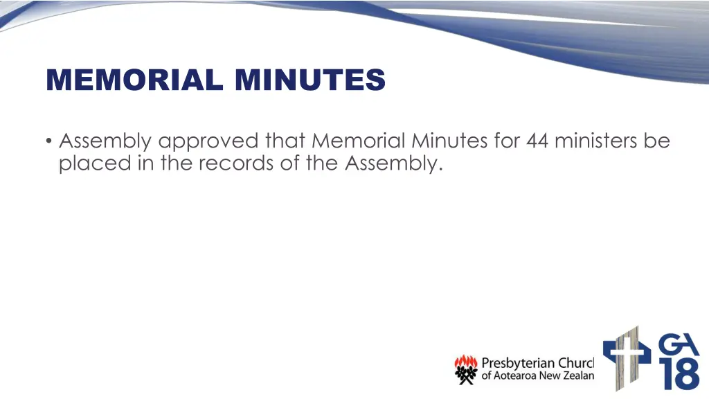 memorial minutes