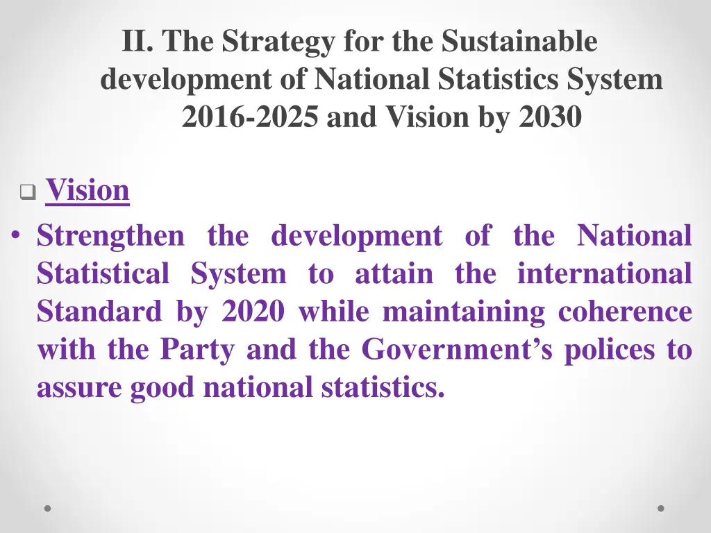 ii the strategy for the sustainable development