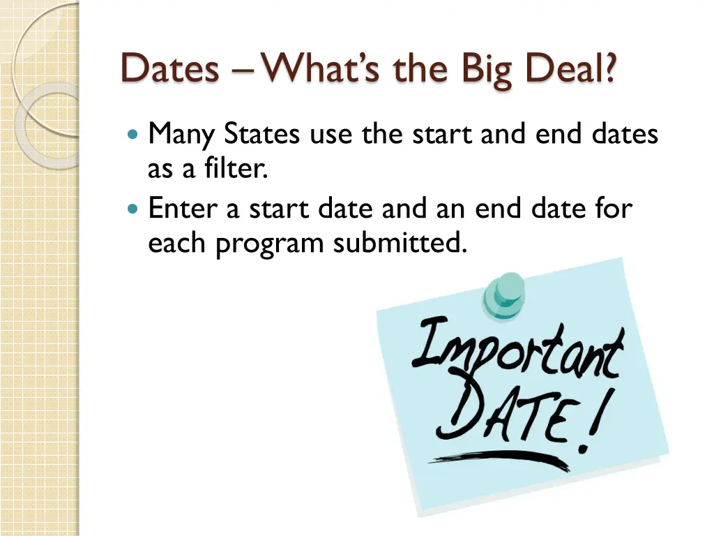 dates what s the big deal