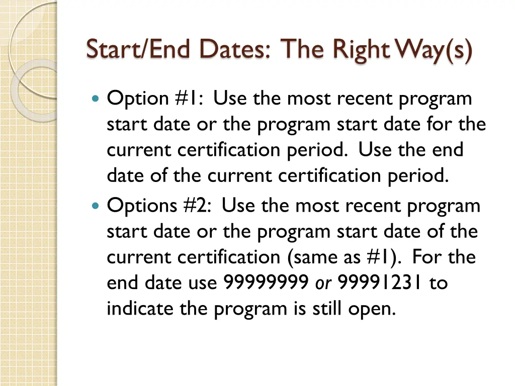 start end dates the right way s