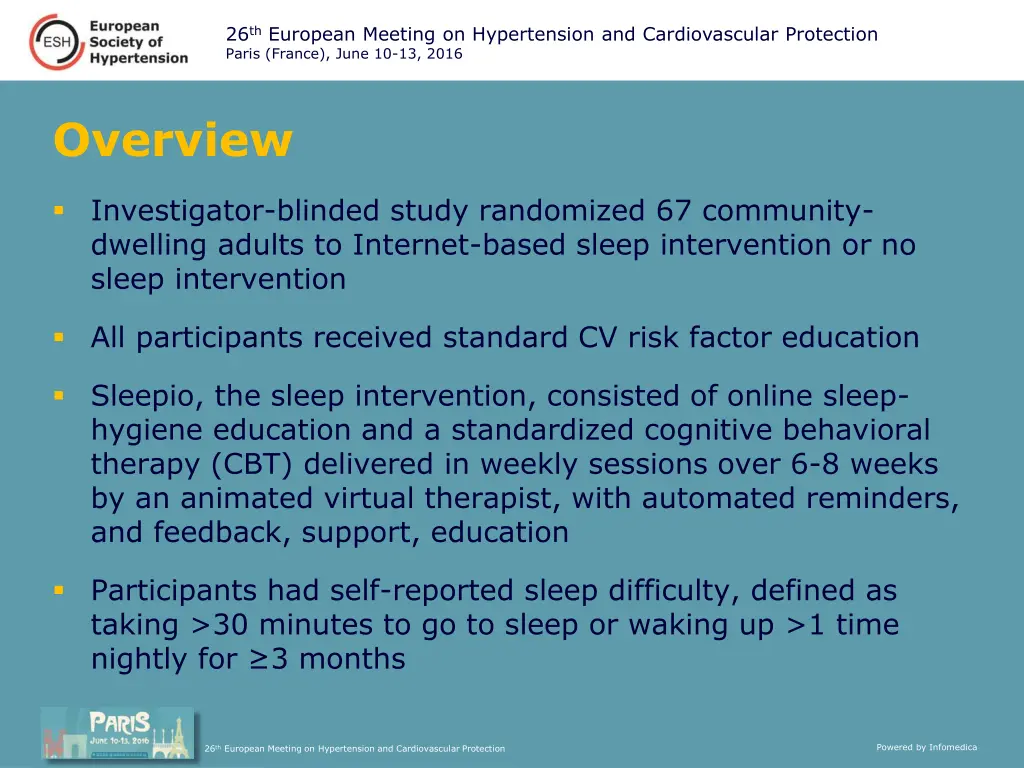 26 th european meeting on hypertension 2