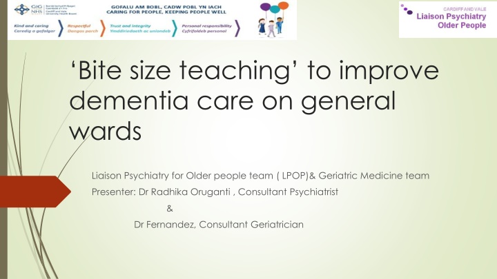 bite size teaching to improve dementia care