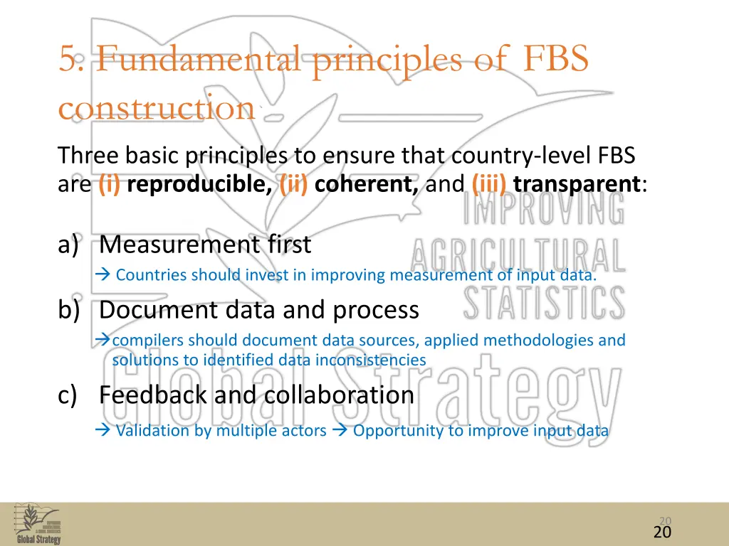 5 fundamental principles of fbs construction