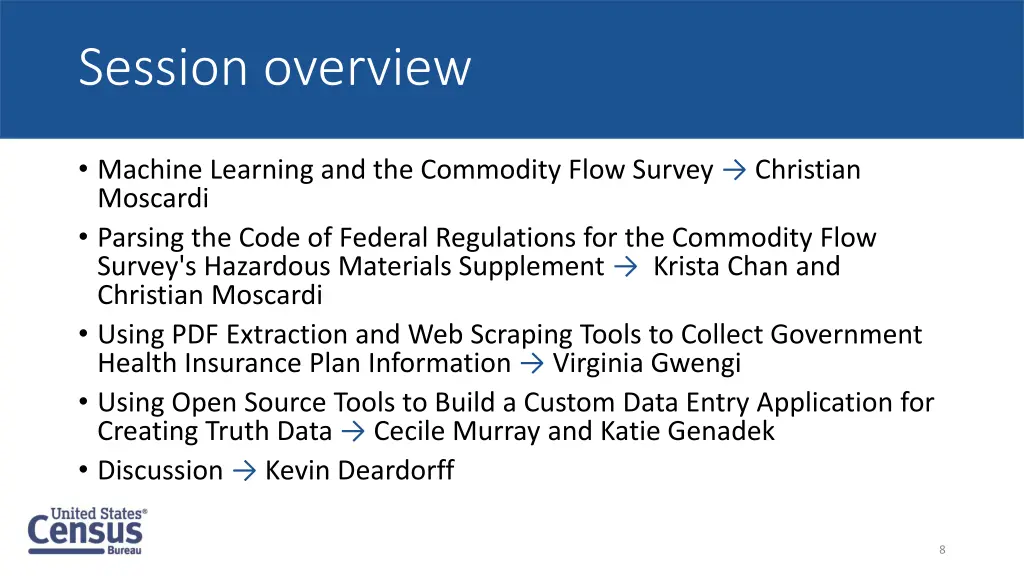 session overview