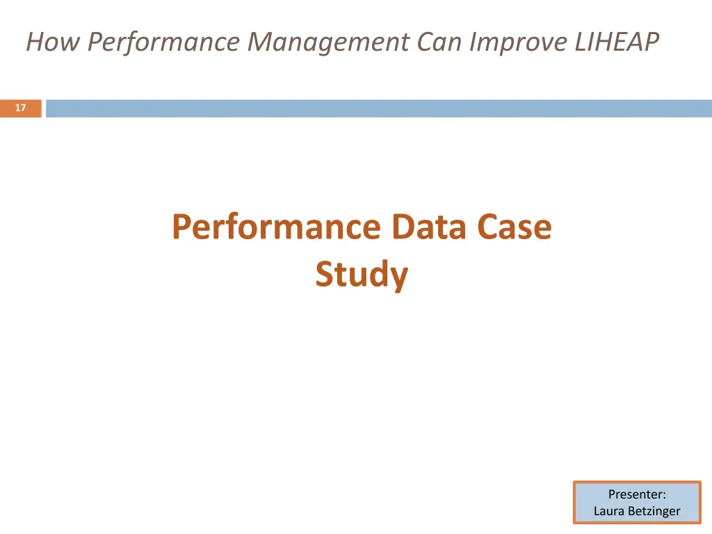 how performance management can improve liheap 15