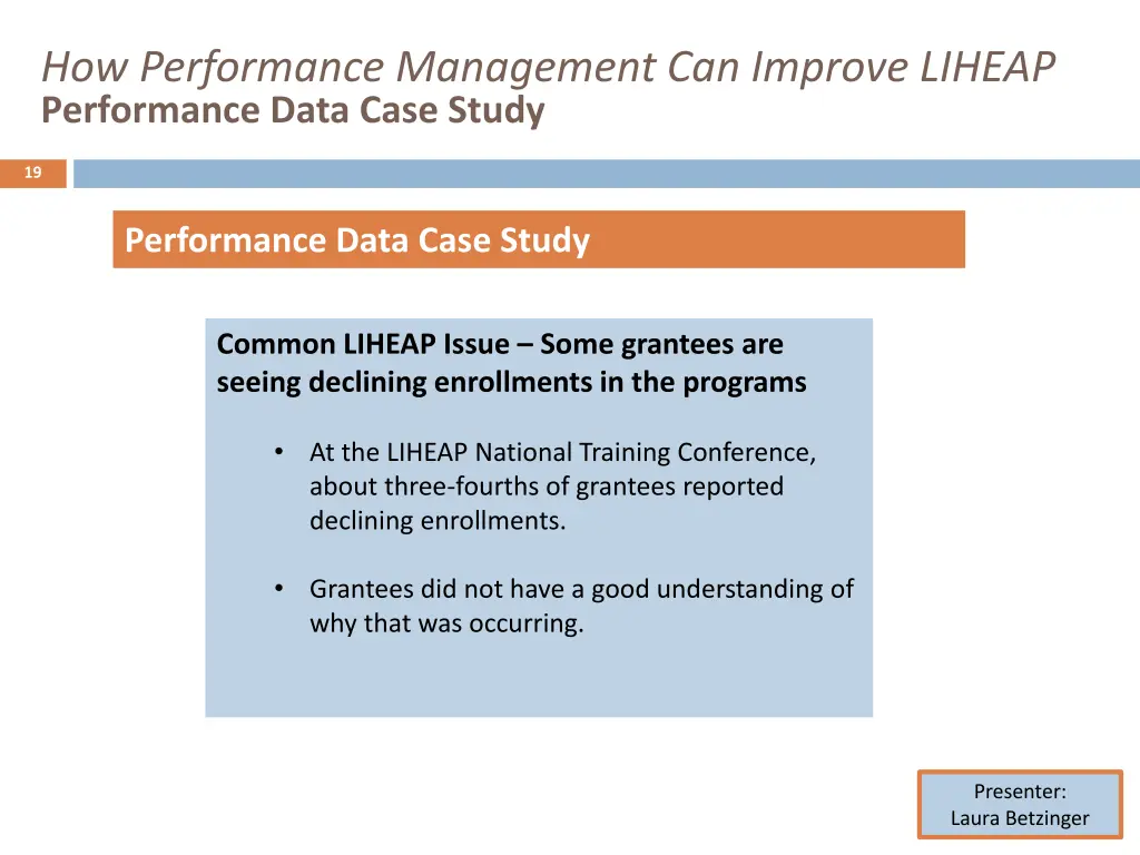 how performance management can improve liheap 17