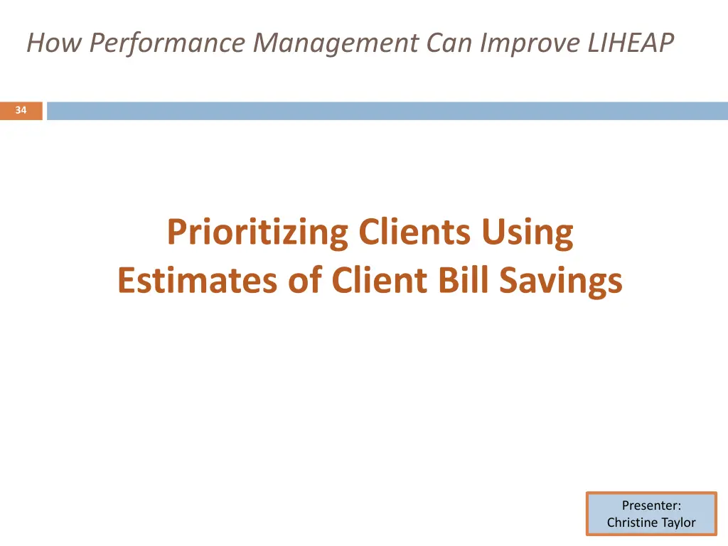 how performance management can improve liheap 32