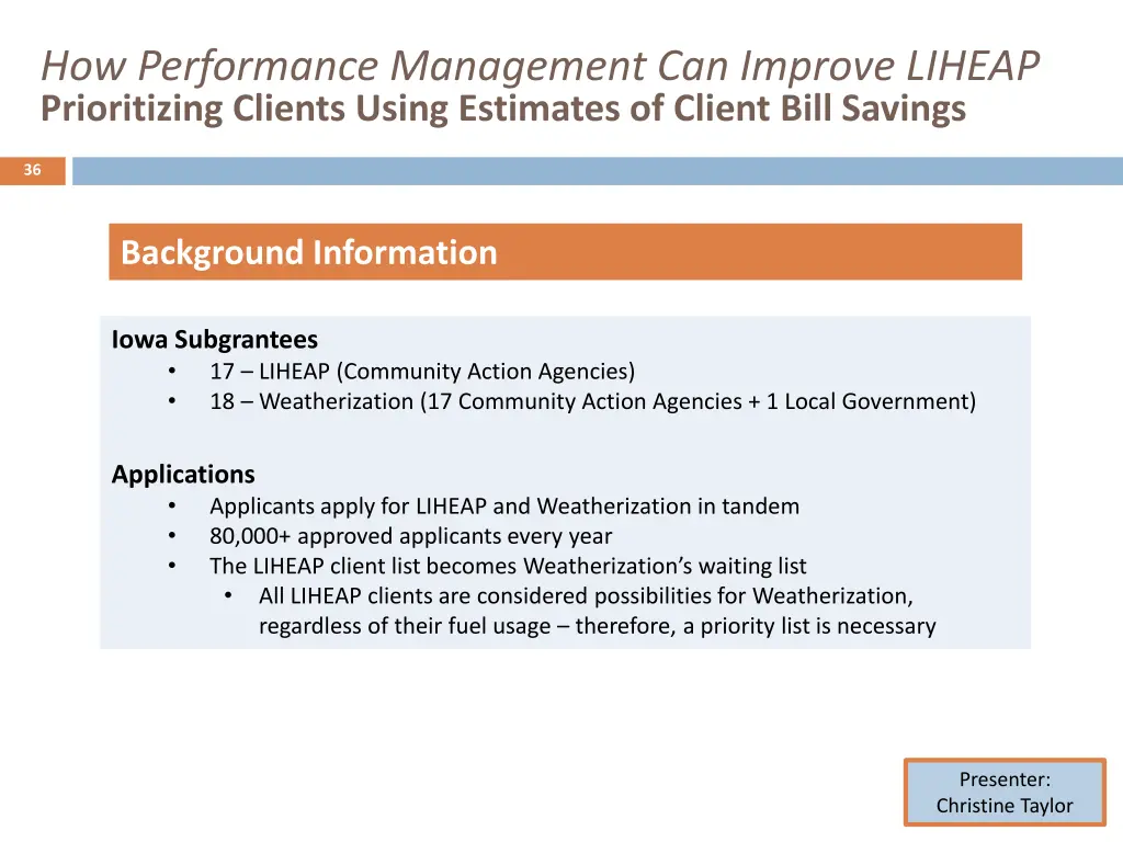 how performance management can improve liheap 34