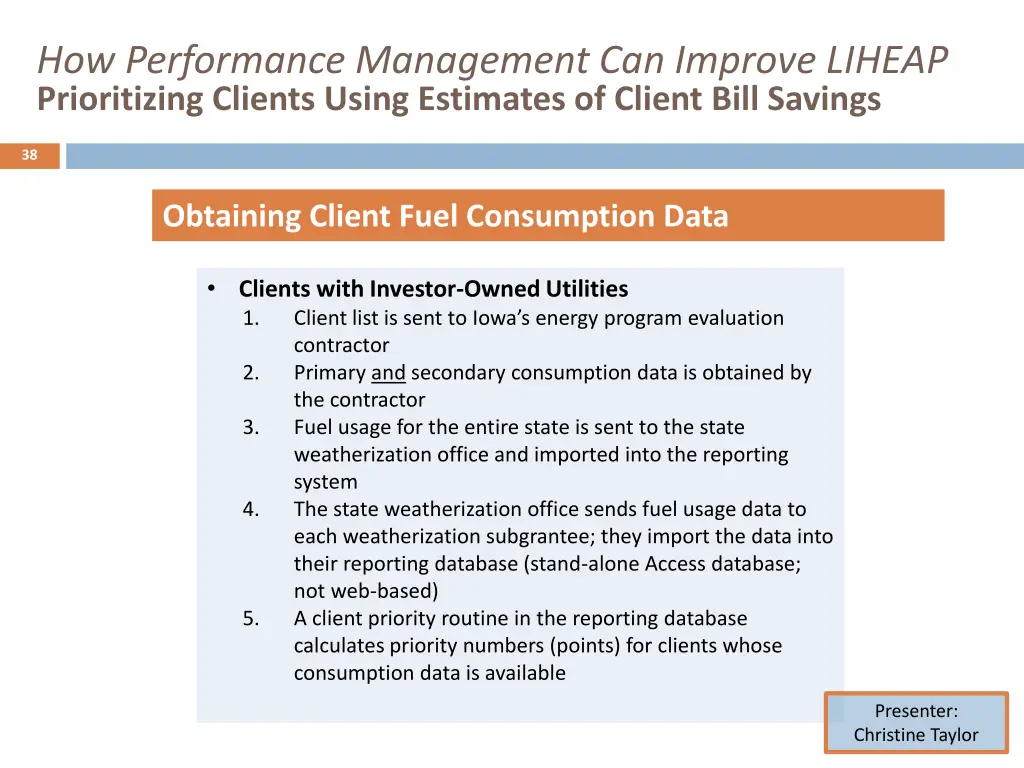 how performance management can improve liheap 36