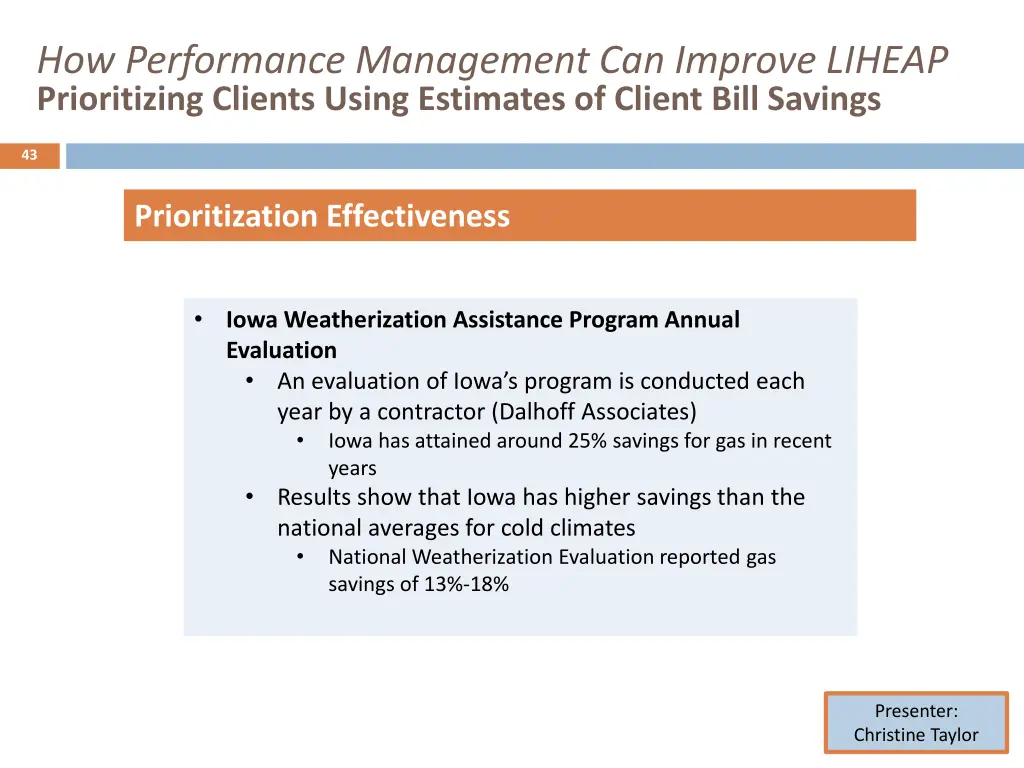 how performance management can improve liheap 41