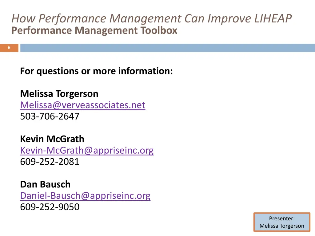 how performance management can improve liheap 5