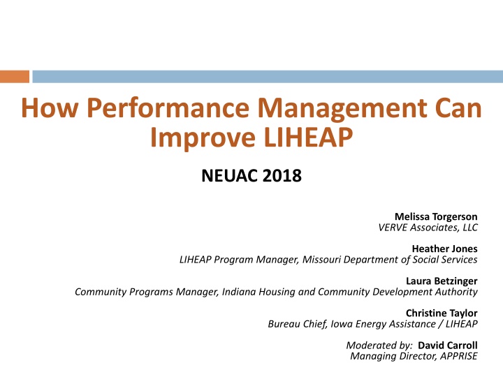 how performance management can improve liheap