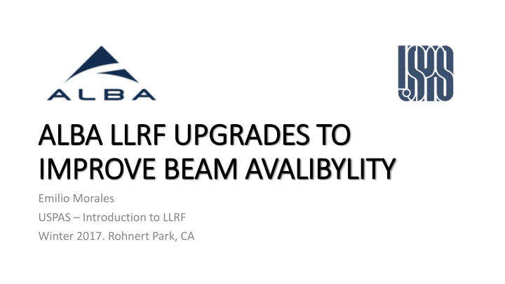 alba llrf upgrades to alba llrf upgrades