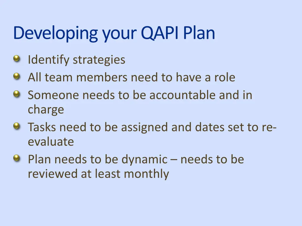 developing your qapi plan