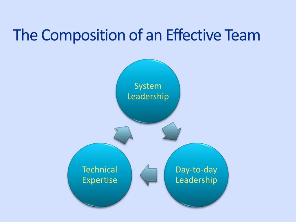 the composition of an effective team