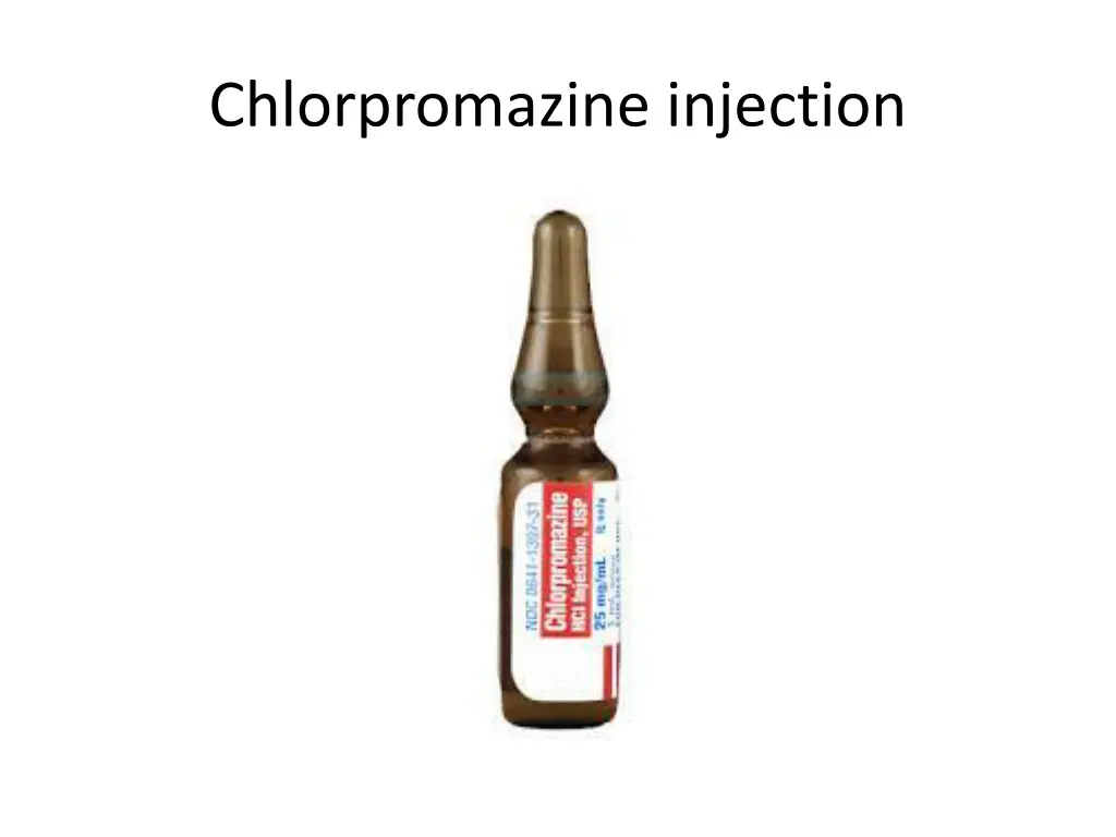 chlorpromazine injection