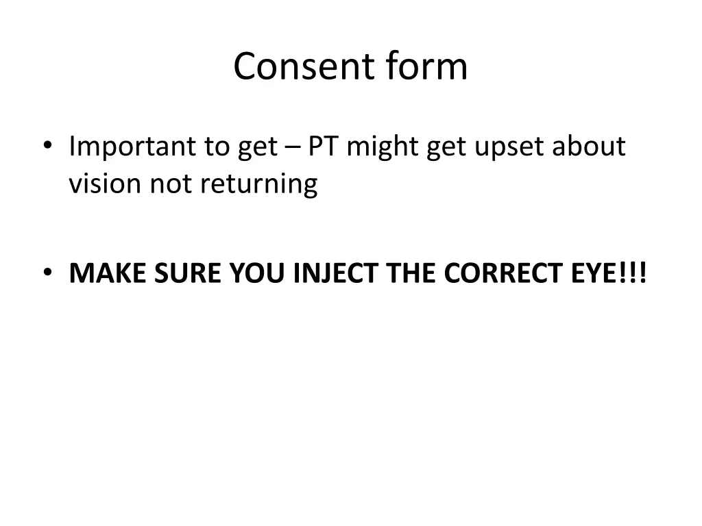 consent form