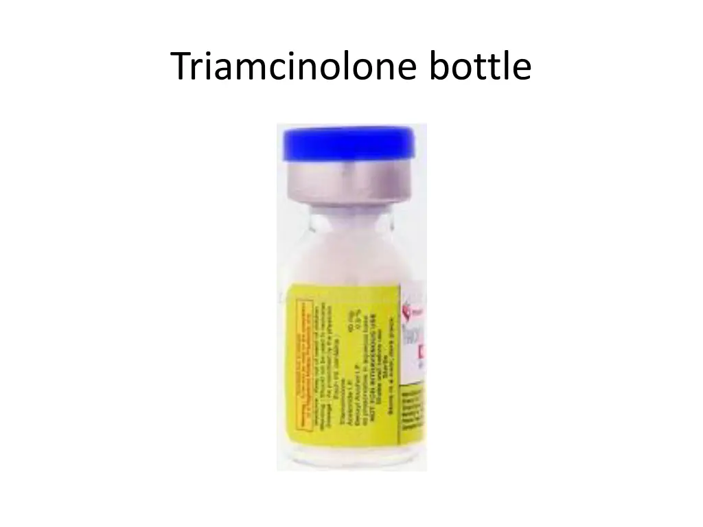 triamcinolone bottle