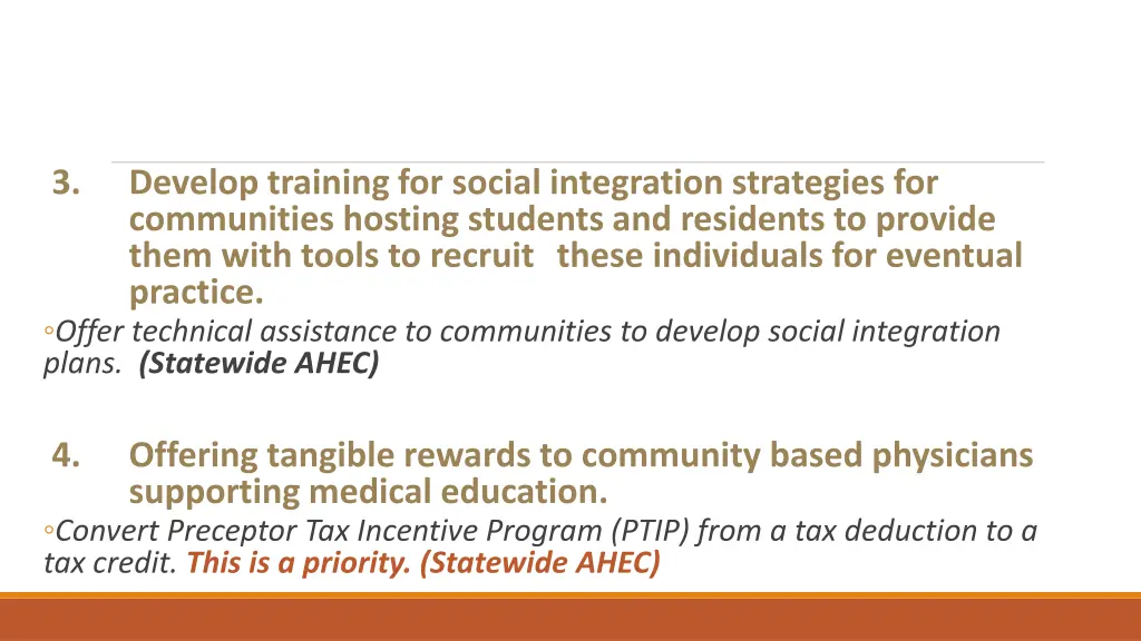 develop training for social integration