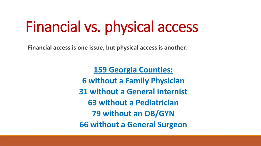 financial vs physical access financial