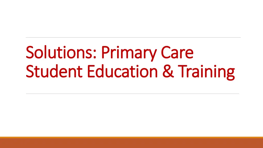 solutions primary care solutions primary care