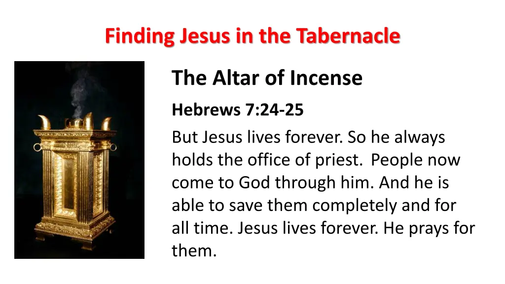 finding jesus in the tabernacle 6