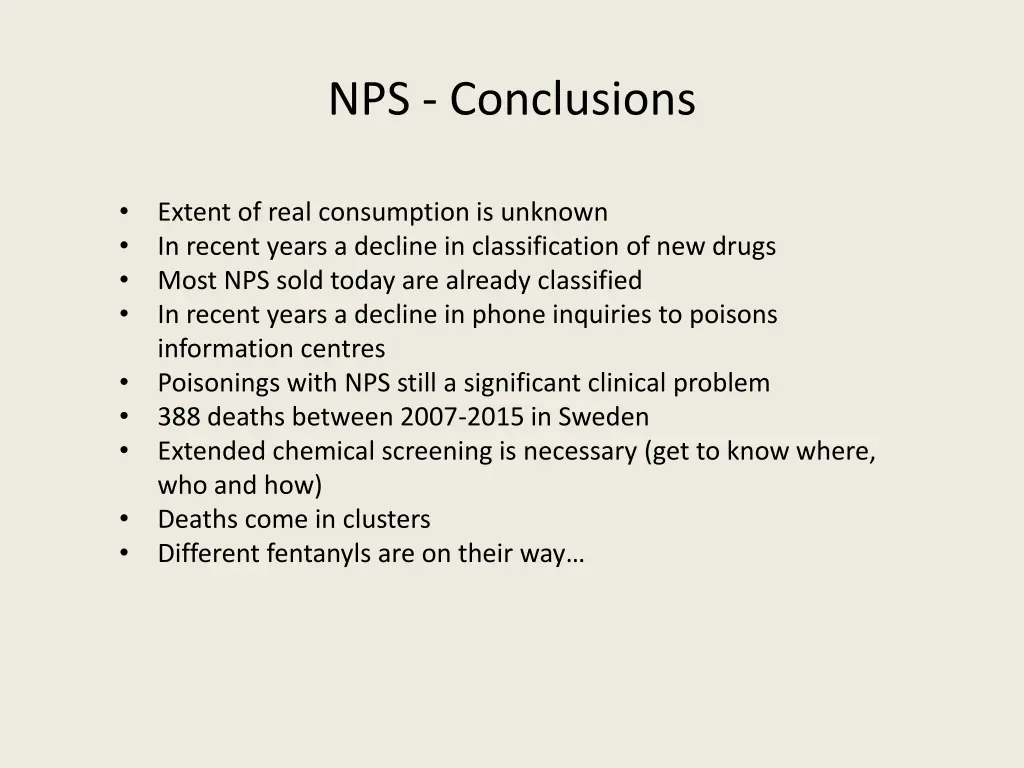 nps conclusions