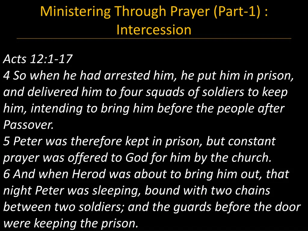 ministering through prayer part 1 intercession 11