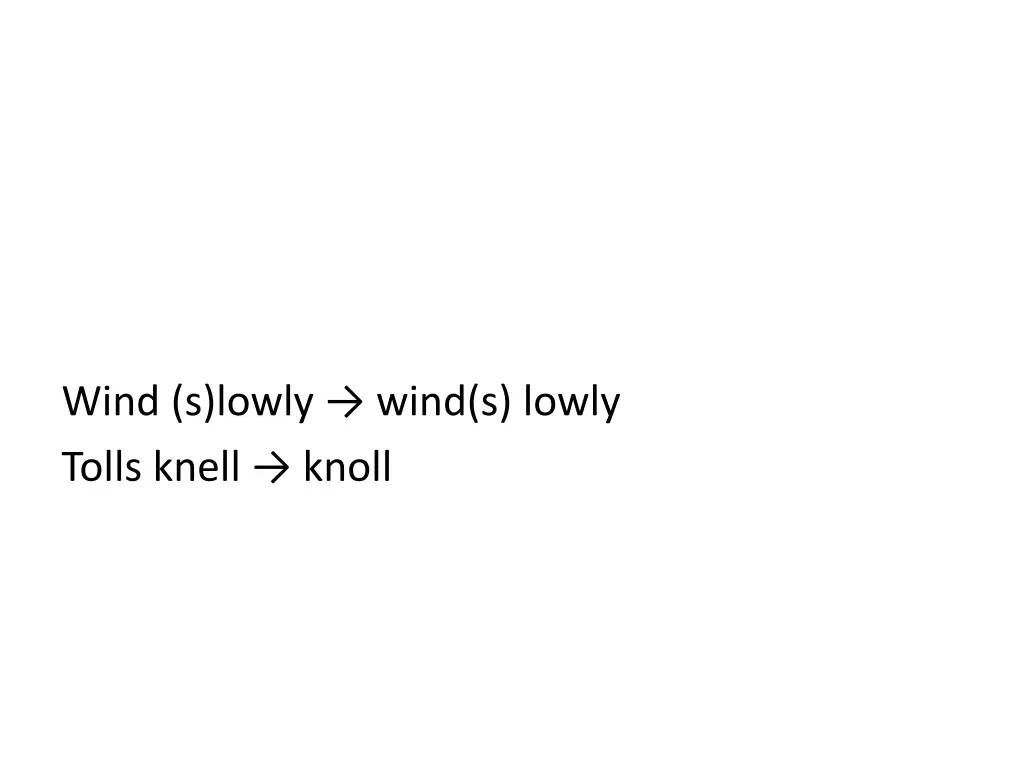 wind s lowly wind s lowly tolls knell knoll