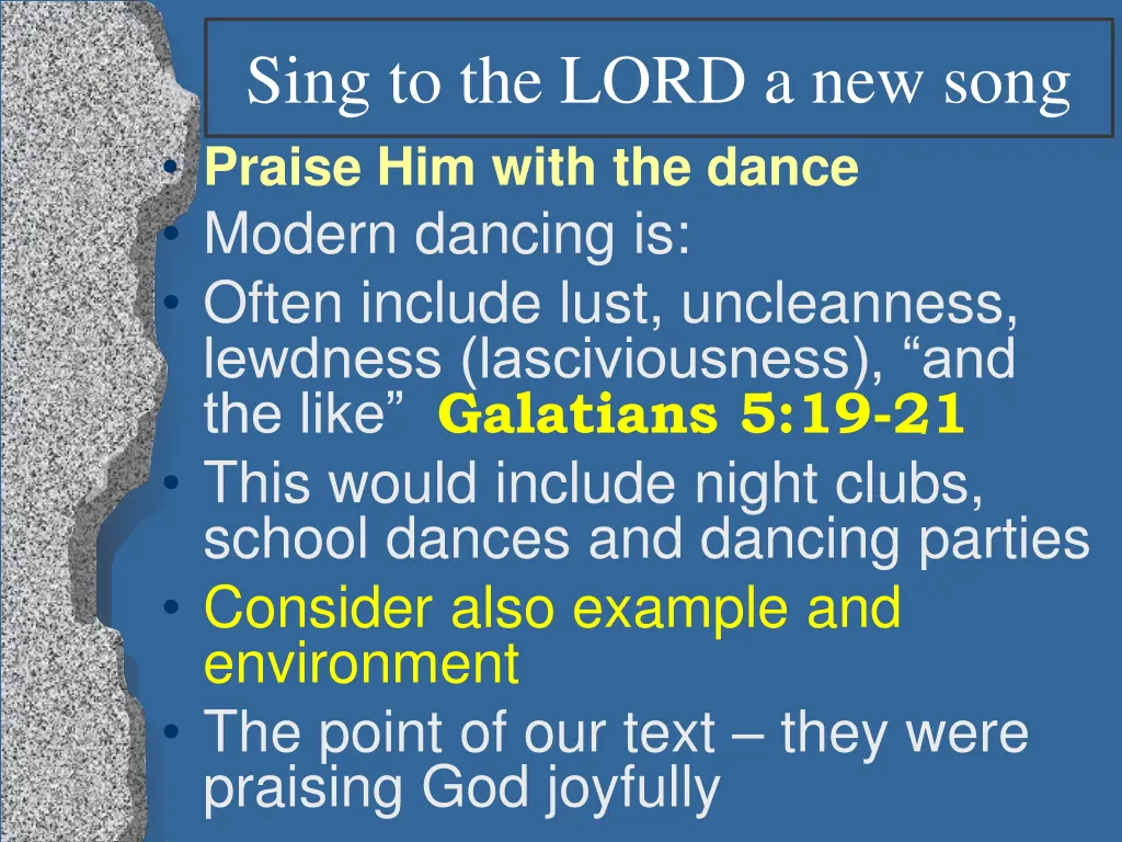 sing to the lord a new song praise him with 4