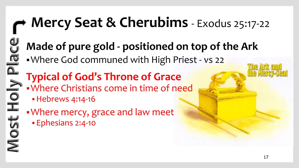 mercy seat cherubims exodus 25 17 22