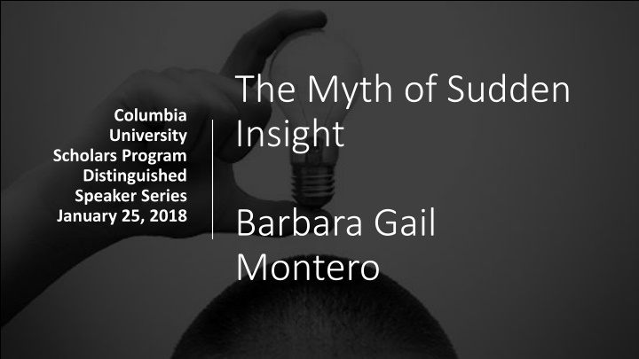 the myth of sudden insight