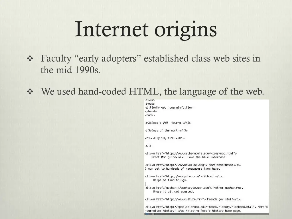 internet origins