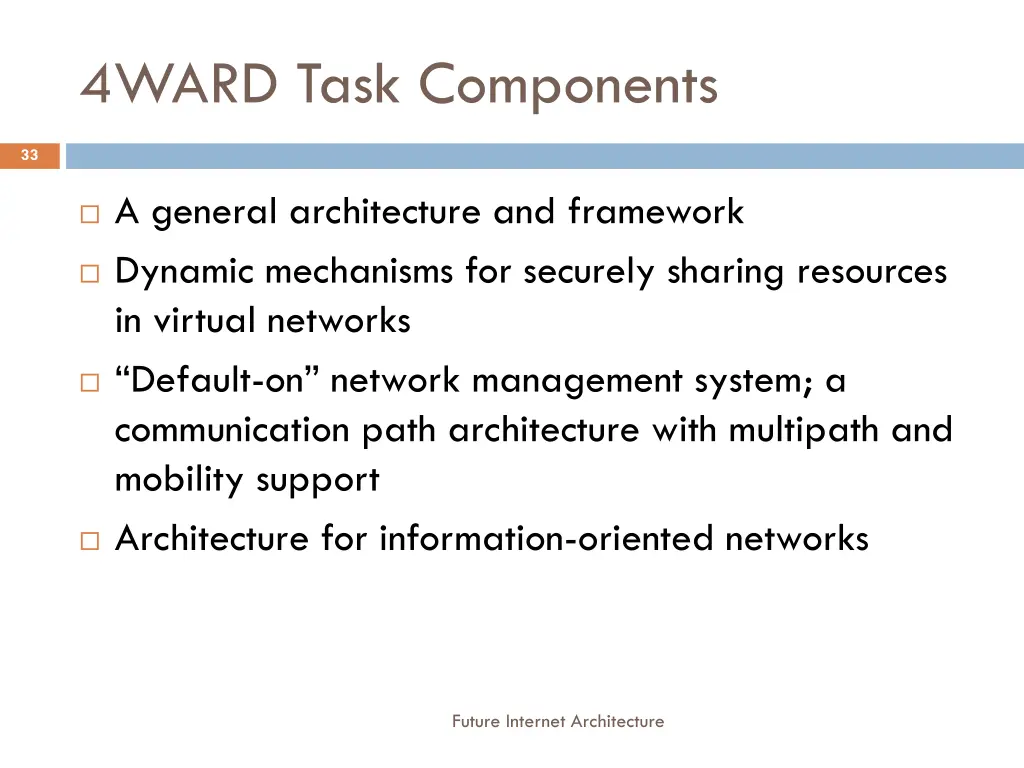 4ward task components