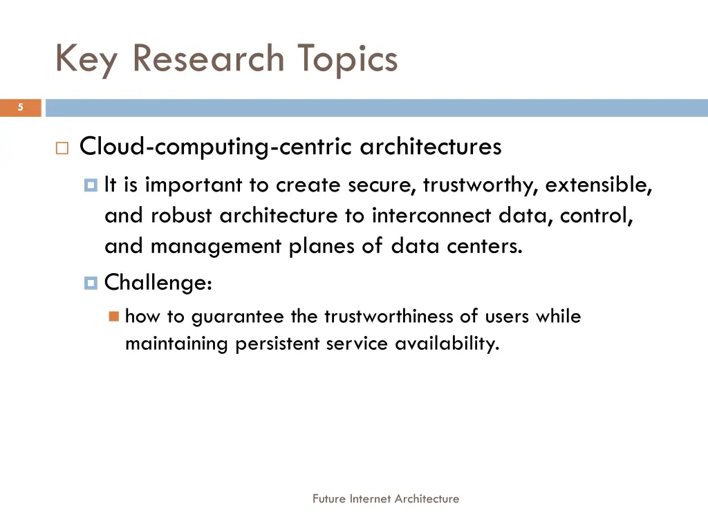 key research topics 2