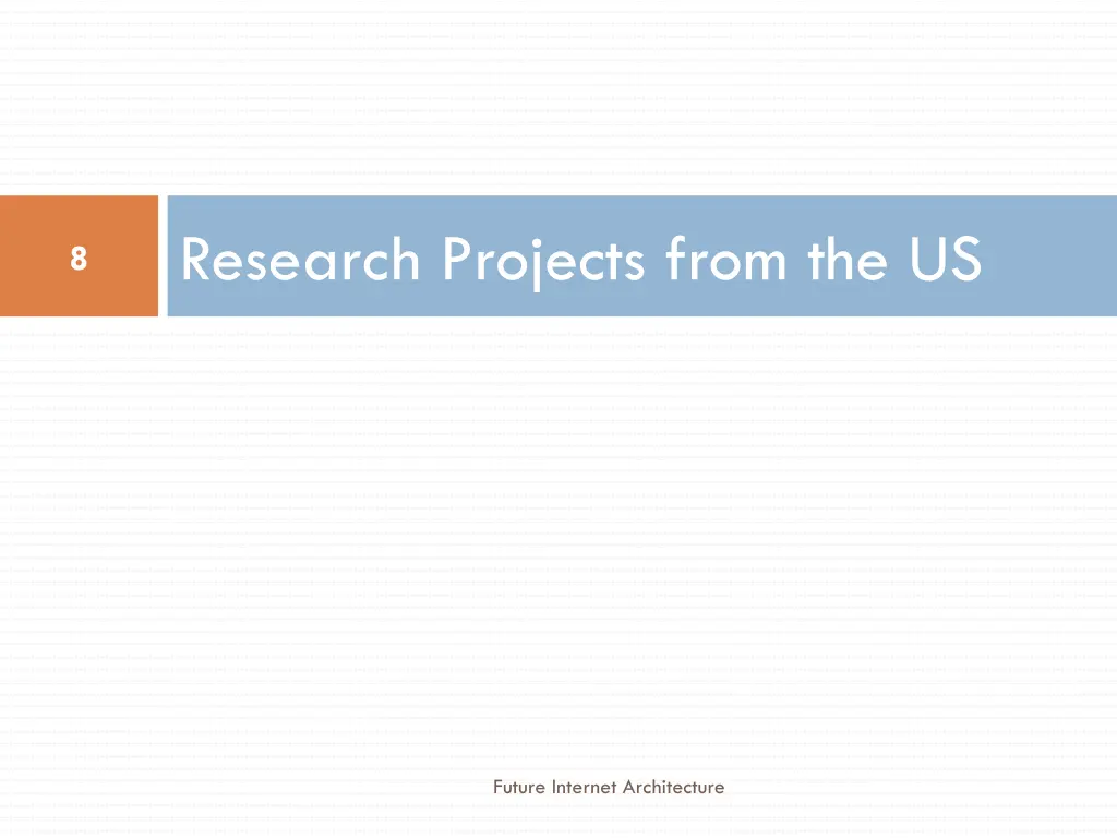 research projects from the us