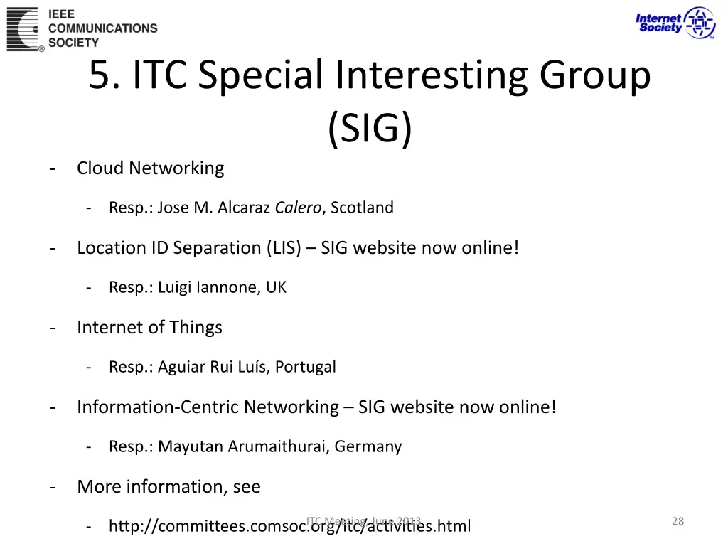 5 itc special interesting group sig cloud