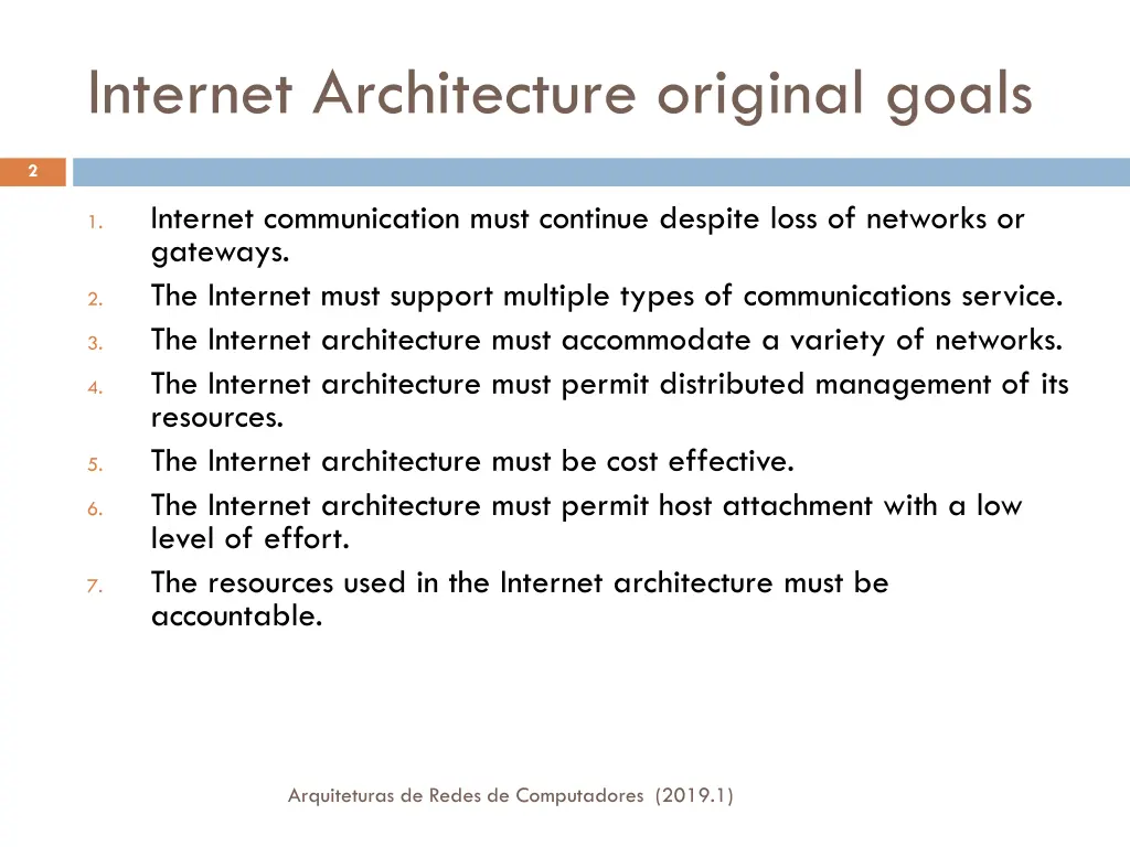 internet architecture original goals